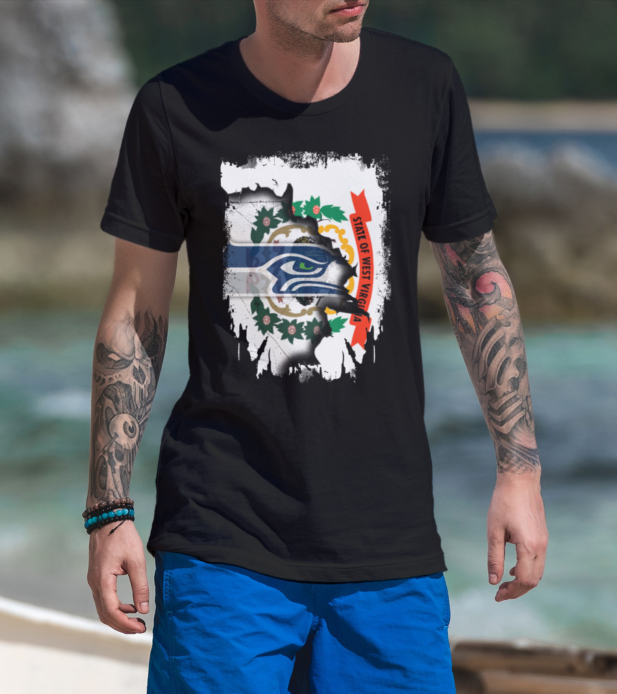West Virginia Heritage Meets Seahawks Passion T-Shirt