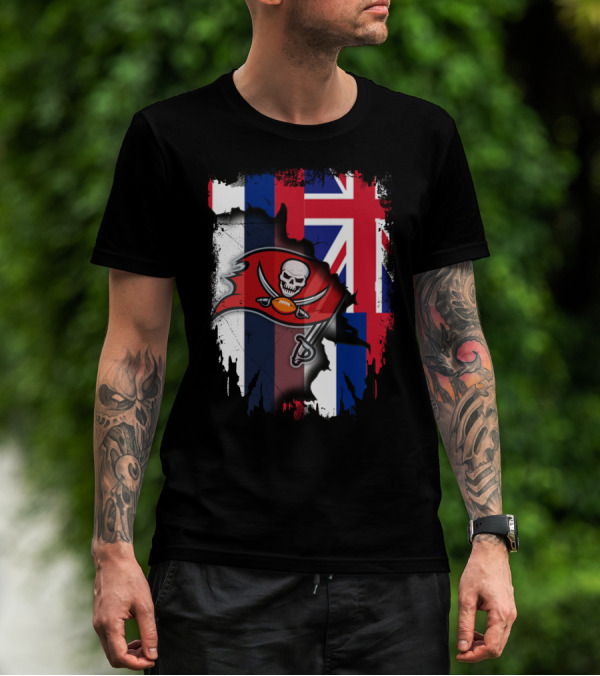 Together Hawaii With Buccaneers Flag Fusion T-Shirt