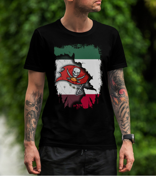 Together Mexico With Buccaneers Flag T-Shirt