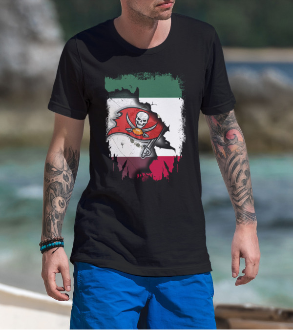 Together Mexico With Buccaneers Flag T-Shirt