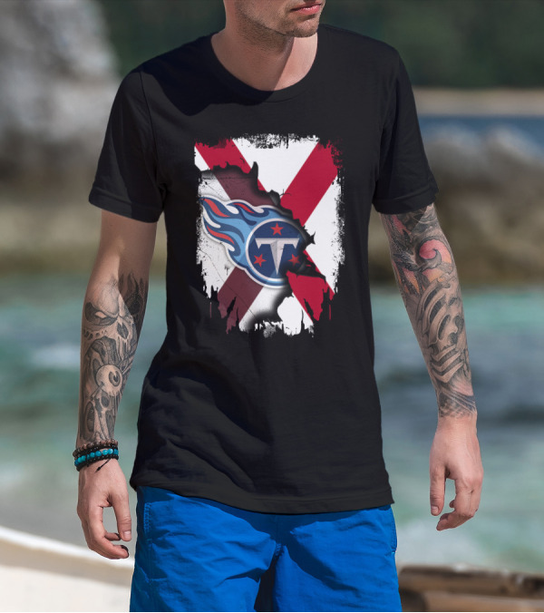 Together Alabama Titans Flag Fusion T-Shirt