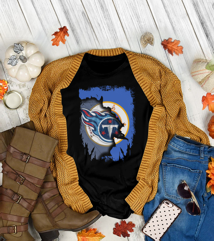 Together Minnesota Tennessee Titans Fusion T-Shirt