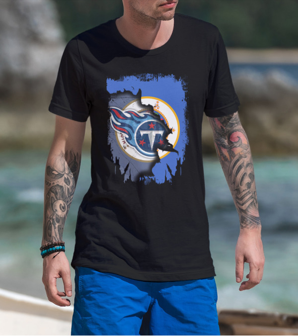 Together Minnesota Tennessee Titans Fusion T-Shirt