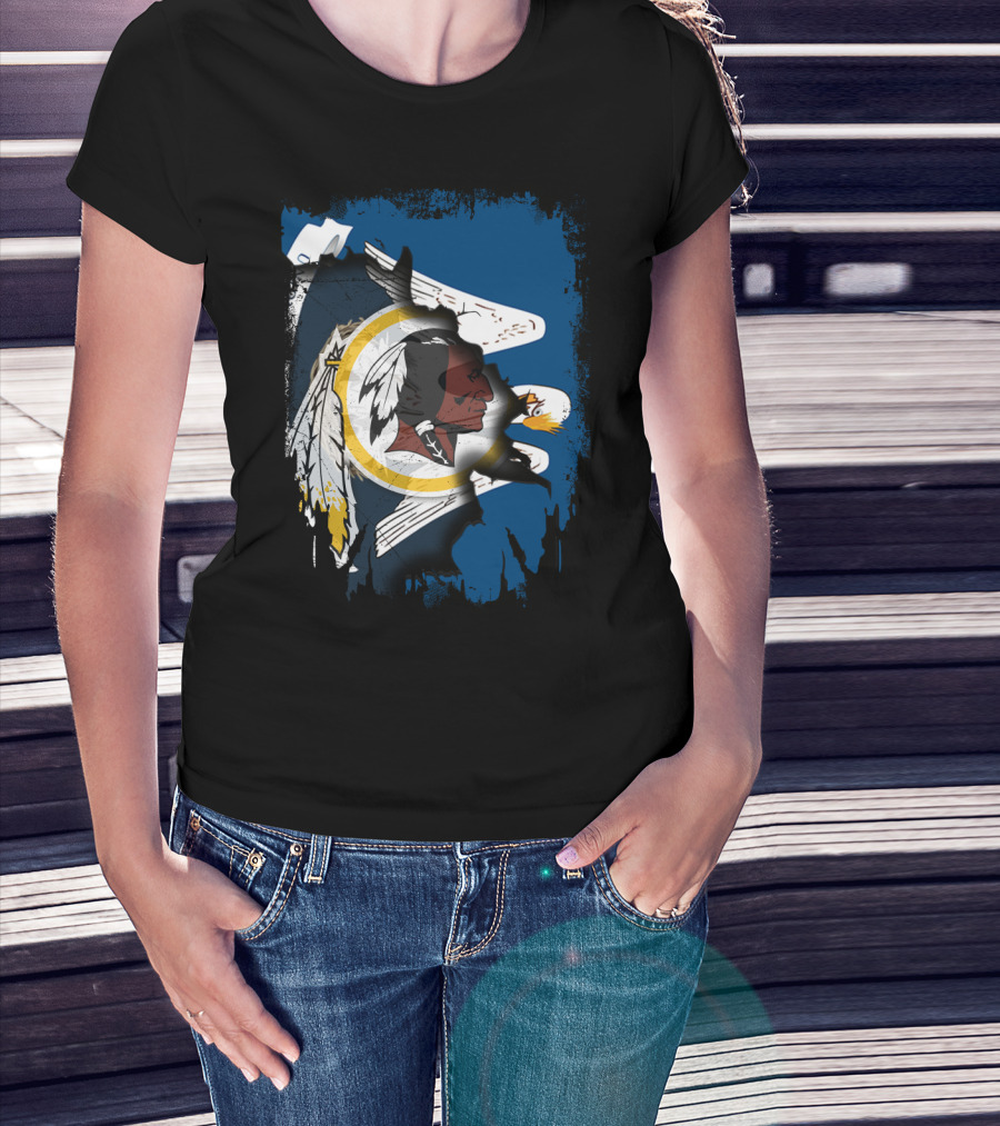 Together Louisiana Redskins Eagle Flag Banner T-Shirt