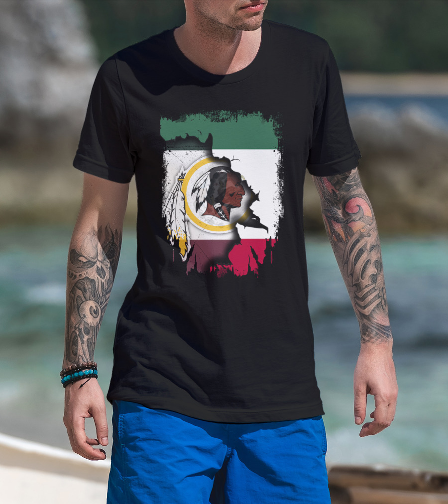Together Mexico Redskins Flag T-Shirt