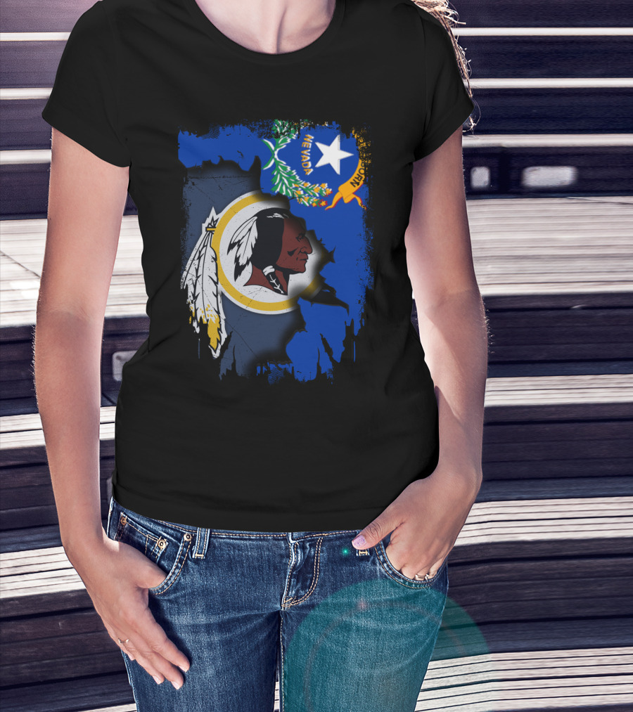 Nevada Pride With Washington Redskins T-Shirt