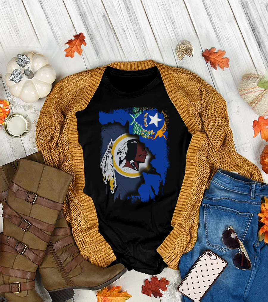 Nevada Pride With Washington Redskins T-Shirt