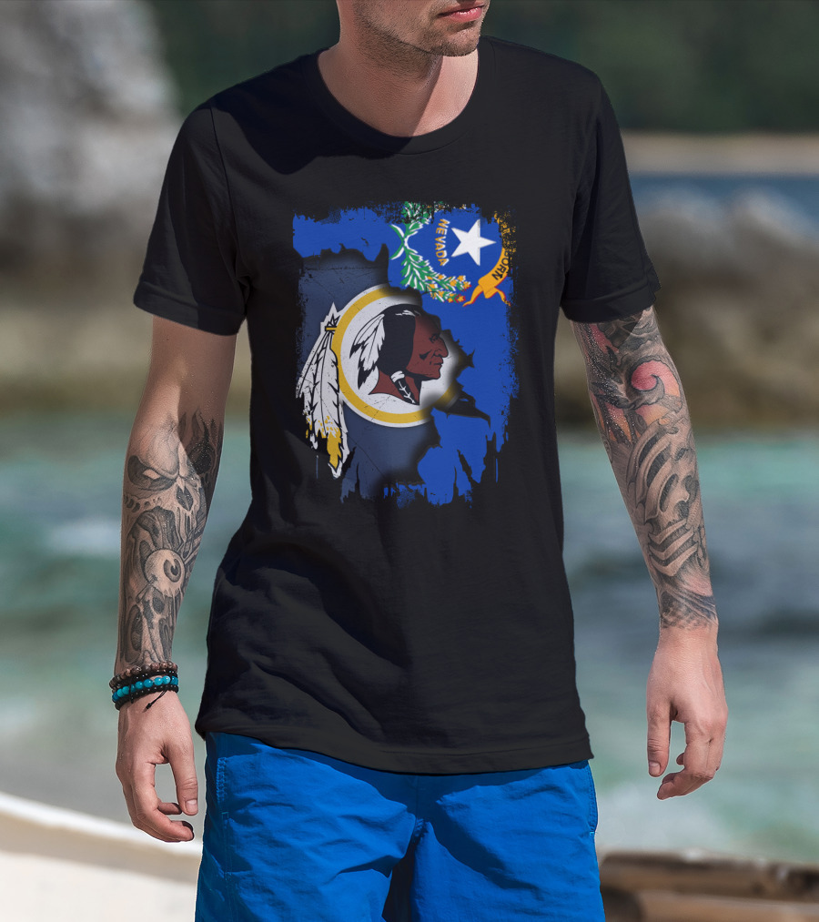 Nevada Pride With Washington Redskins T-Shirt