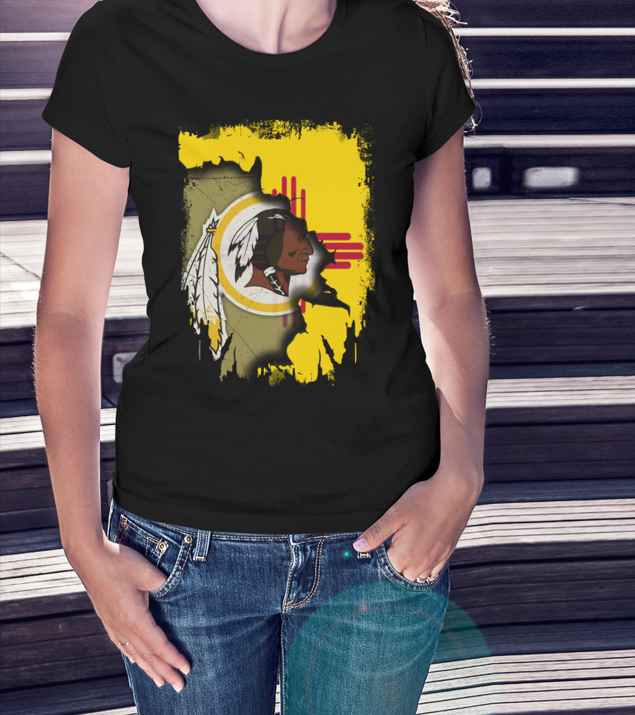 New Mexico Together Redskins Logo Zia Symbol T-Shirt