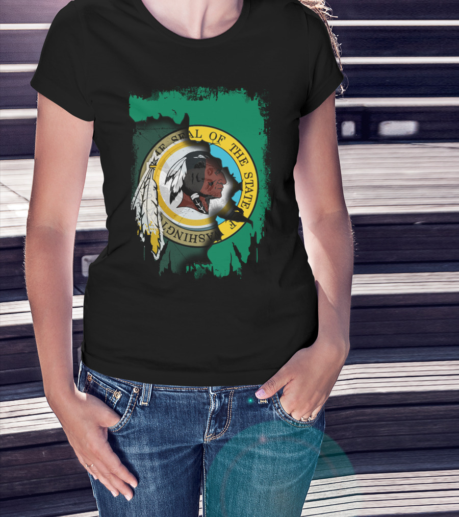 Together Washington State Seal Redskins T-Shirt
