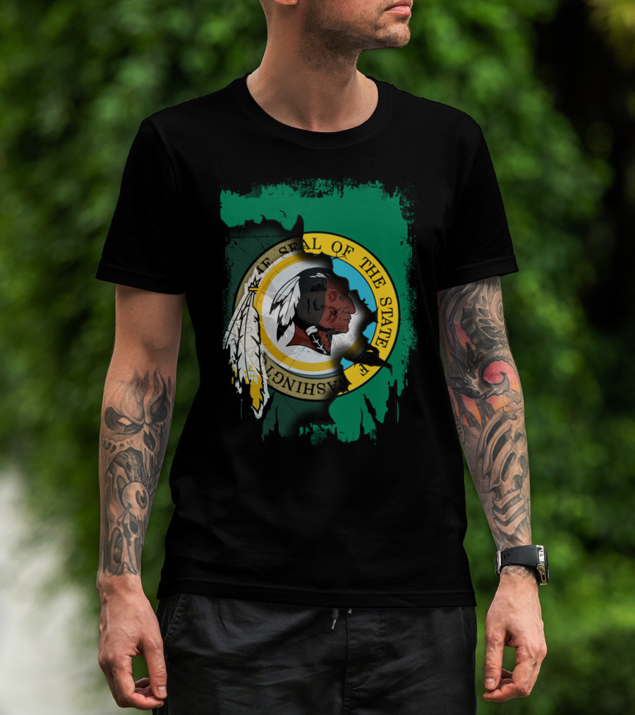 Together Washington State Seal Redskins T-Shirt