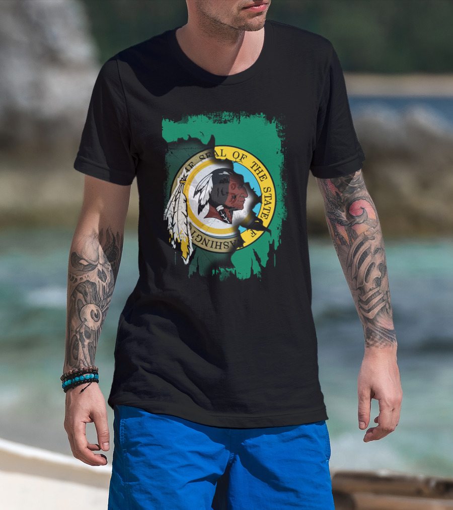 Together Washington State Seal Redskins T-Shirt