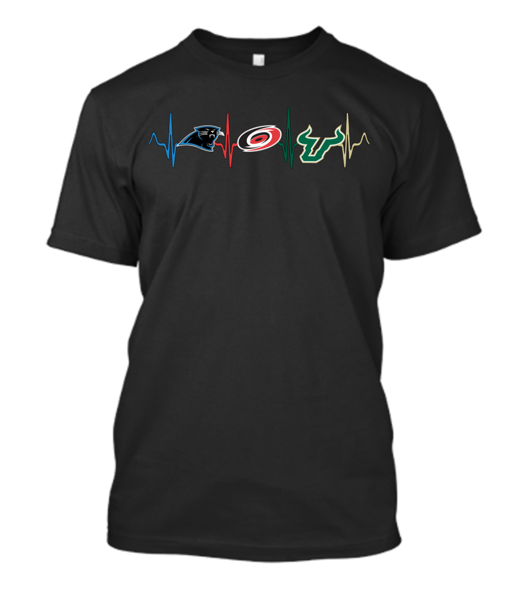 Love Panthers Hurricanes Bulls Sfb T-Shirt