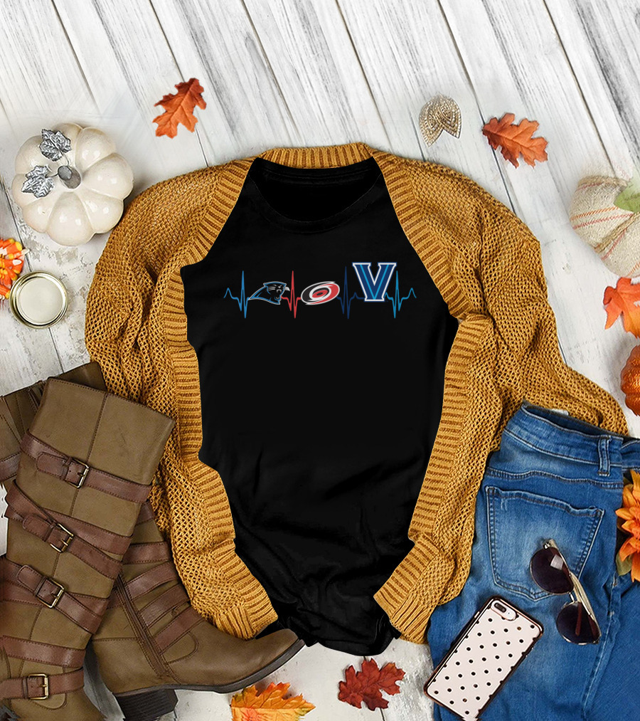 Carolina Panthers Hurricane Carolina Villanova Love T-Shirt