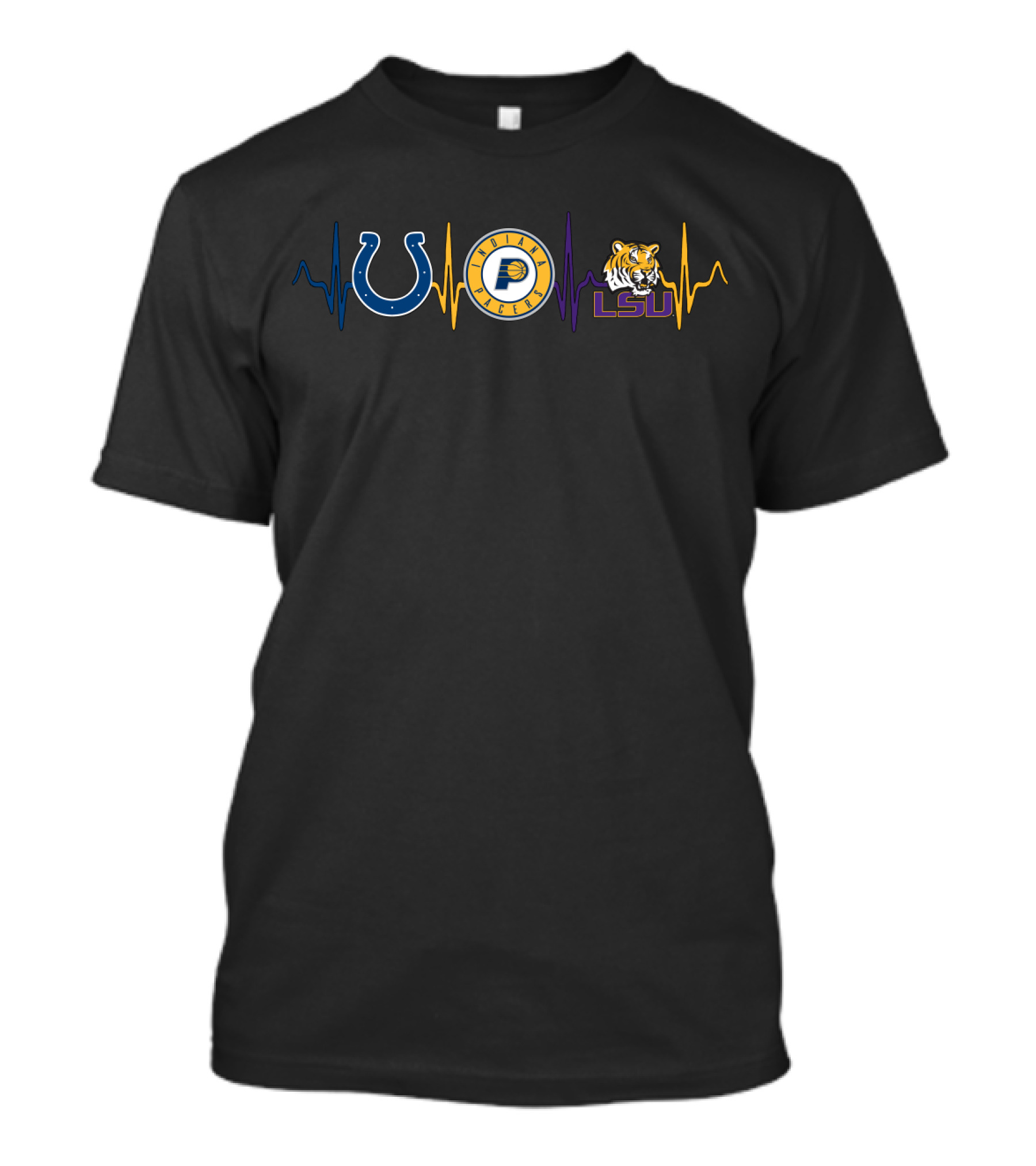 Love Colts Pacers Lsu Icons T-Shirt