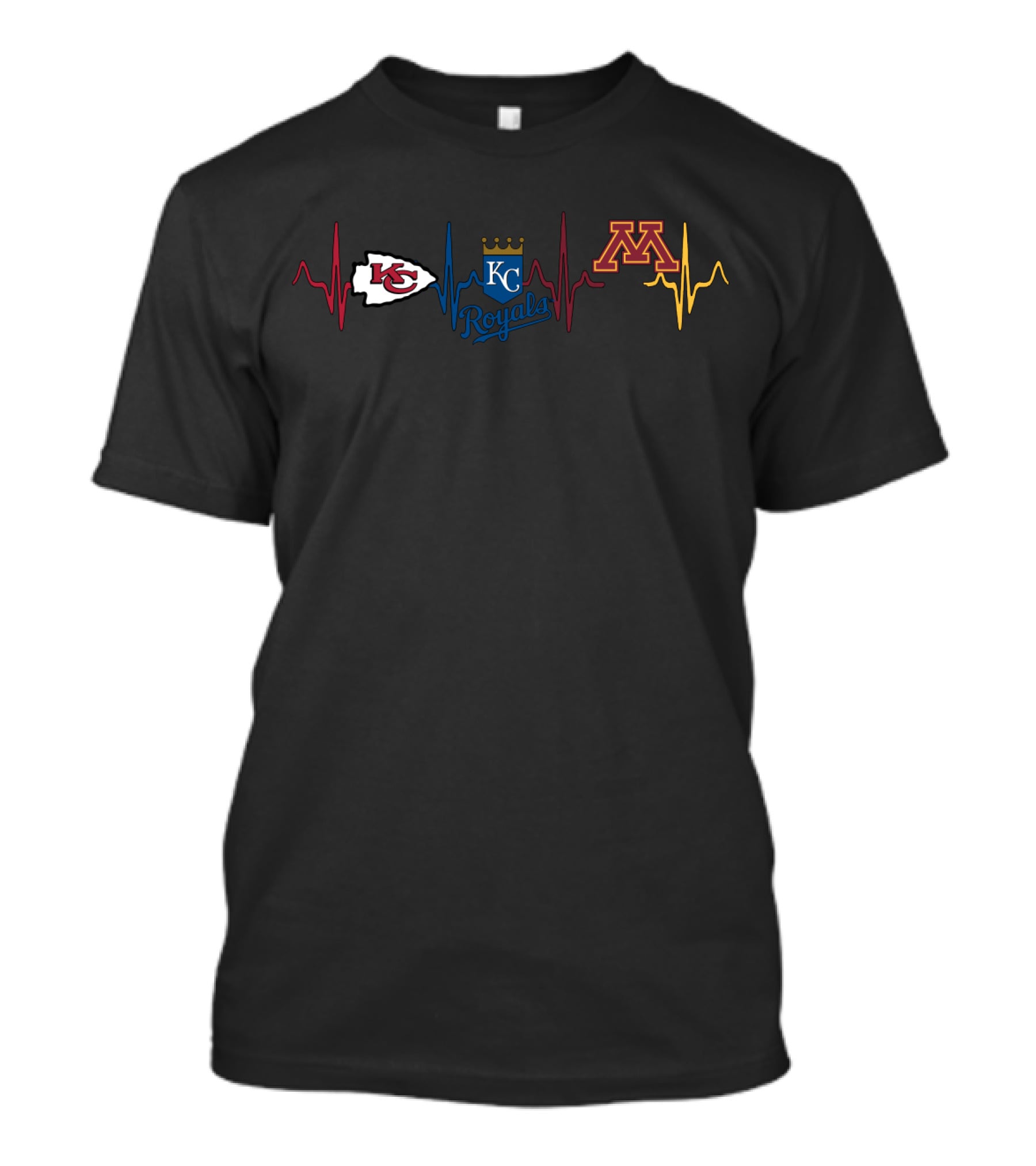 Heartbeat Love Chiefs Royals Mgg T-Shirt