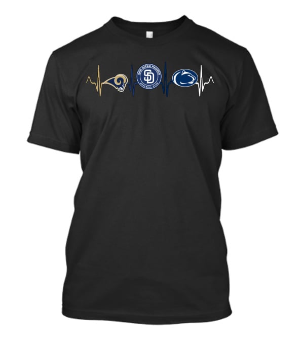 Rams Padres Penn State Heartbeat T-Shirt