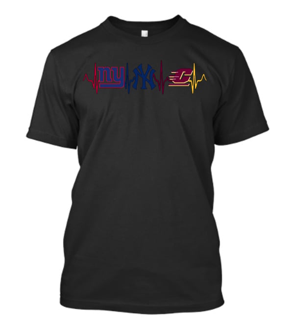 Love Giants Yankees Cmc Heartbeat T-Shirt