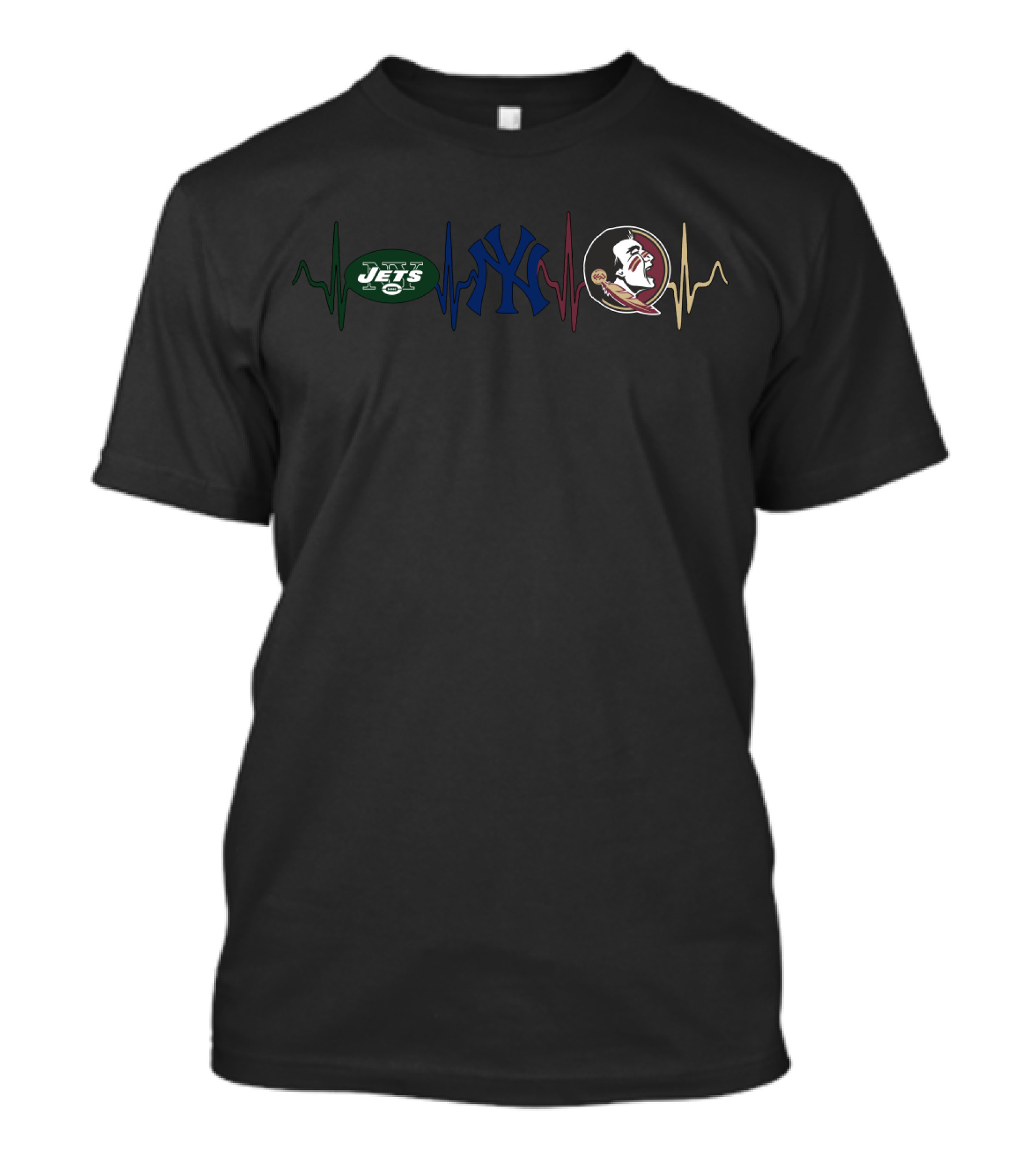 Love For Jets Yankees Seminoles With Fss T-Shirt