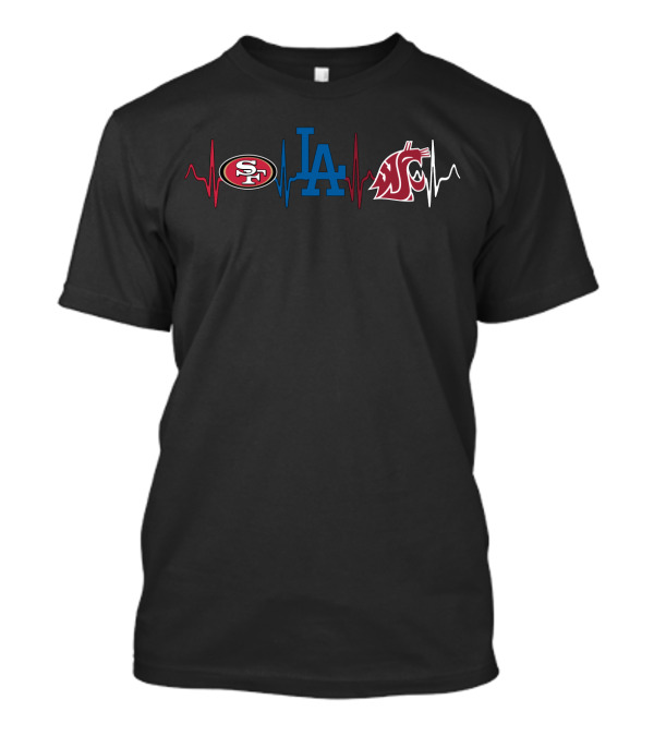 49ers Dodgers Wsc Heartbeat T-Shirt