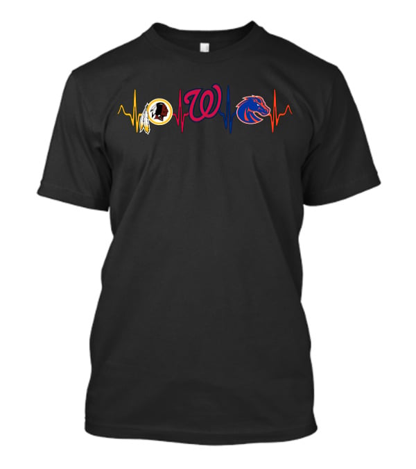 Love Redskins Nationals Bsb Heartbeat T-Shirt