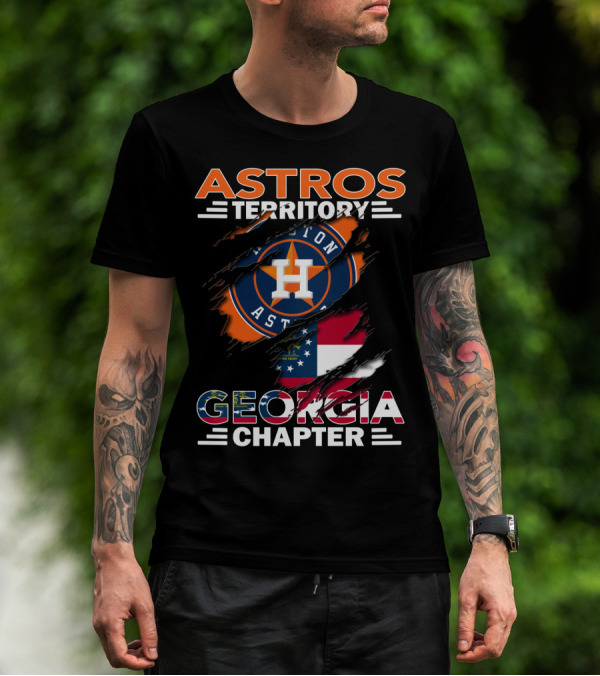 Astros Territory Georgia Chapter Houston Astros Georgia Flag T-Shirt
