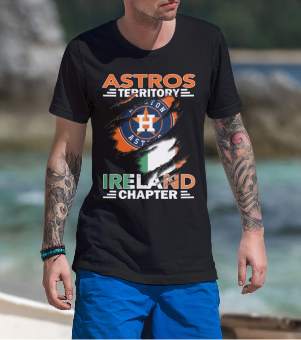 Astros Territory Ireland Chapter Houston Astros Logo Irish Flag T-Shirt