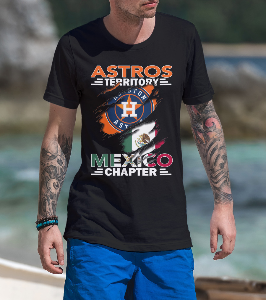 Houston Astros Territory Mexico Chapter Flag T-Shirt
