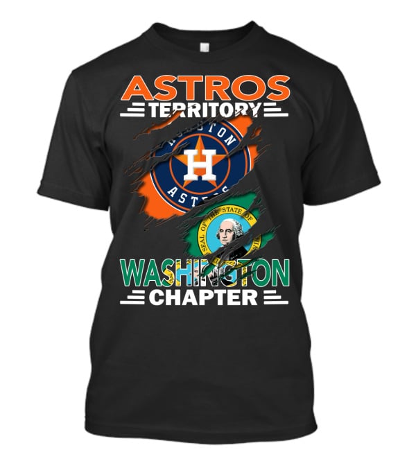 Astros Territory Washington Chapter Houston Astros Seal Of Washington T-Shirt