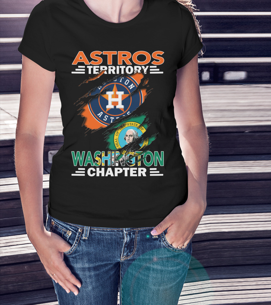 Astros Territory Washington Chapter Houston Astros Seal Of Washington T-Shirt