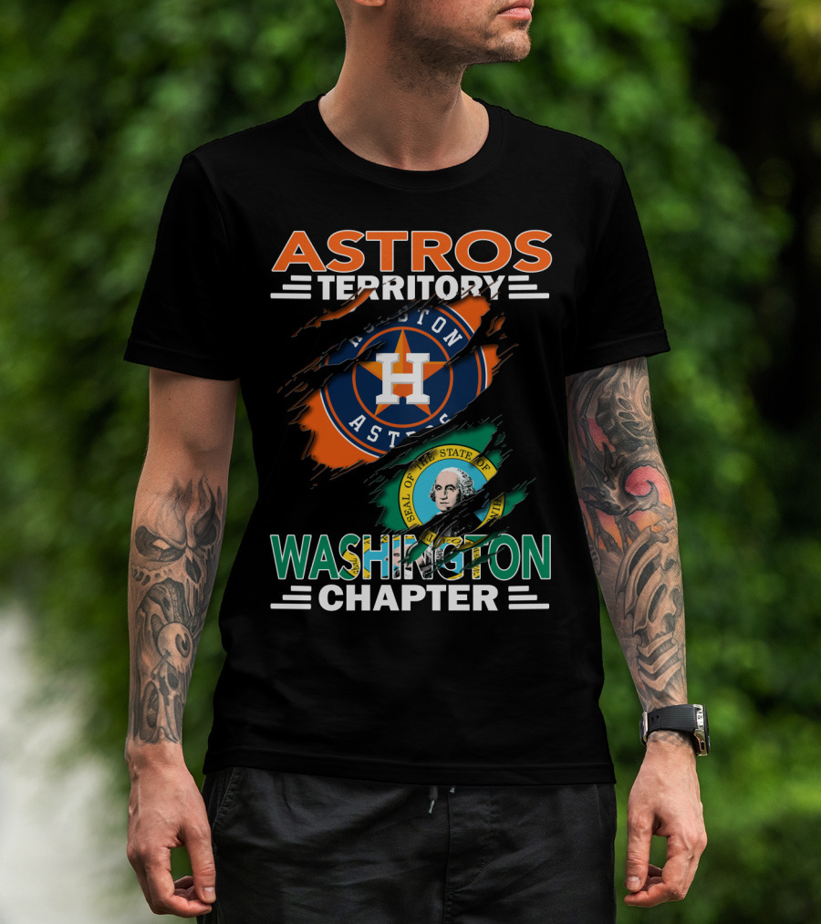 Astros Territory Washington Chapter Houston Astros Seal Of Washington T-Shirt