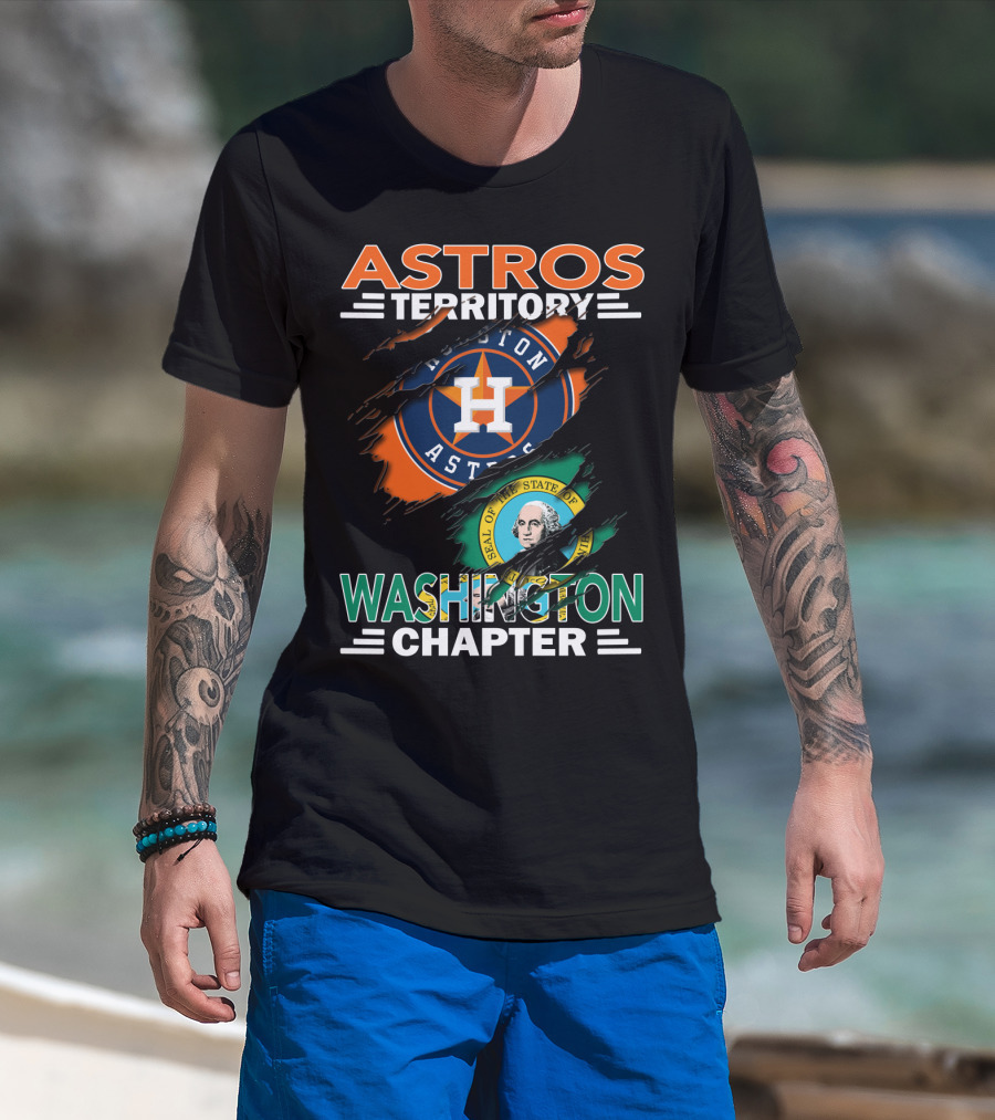 Astros Territory Washington Chapter Houston Astros Seal Of Washington T-Shirt