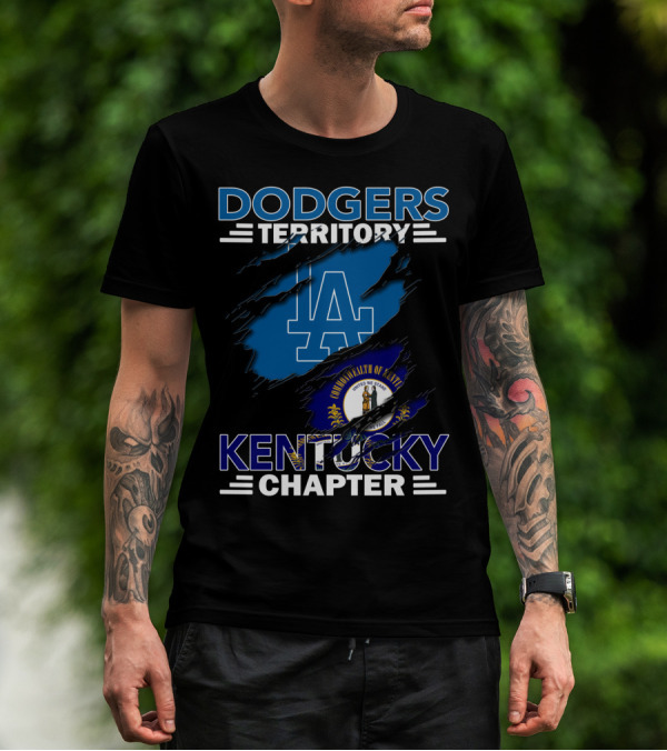 Dodgers Territory Kentucky Chapter Commonwealth Flag T-Shirt