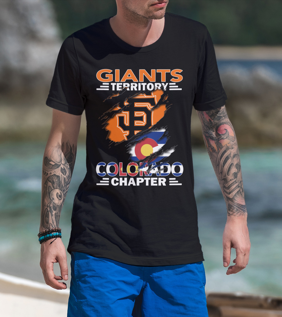 Giants Territory Colorado Chapter San Francisco Giants Colorado Flag T-Shirt