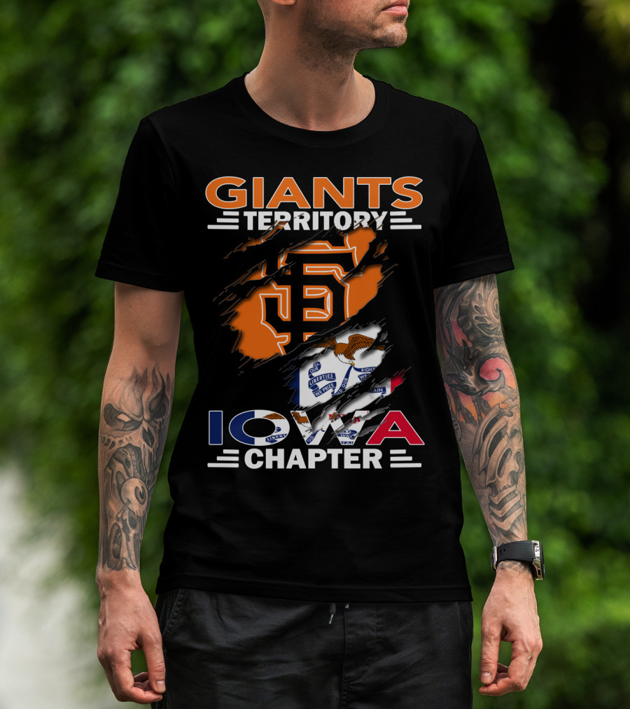Giants Territory Iowa Chapter San Francisco Giants Fan Group Baseball Community T-Shirt