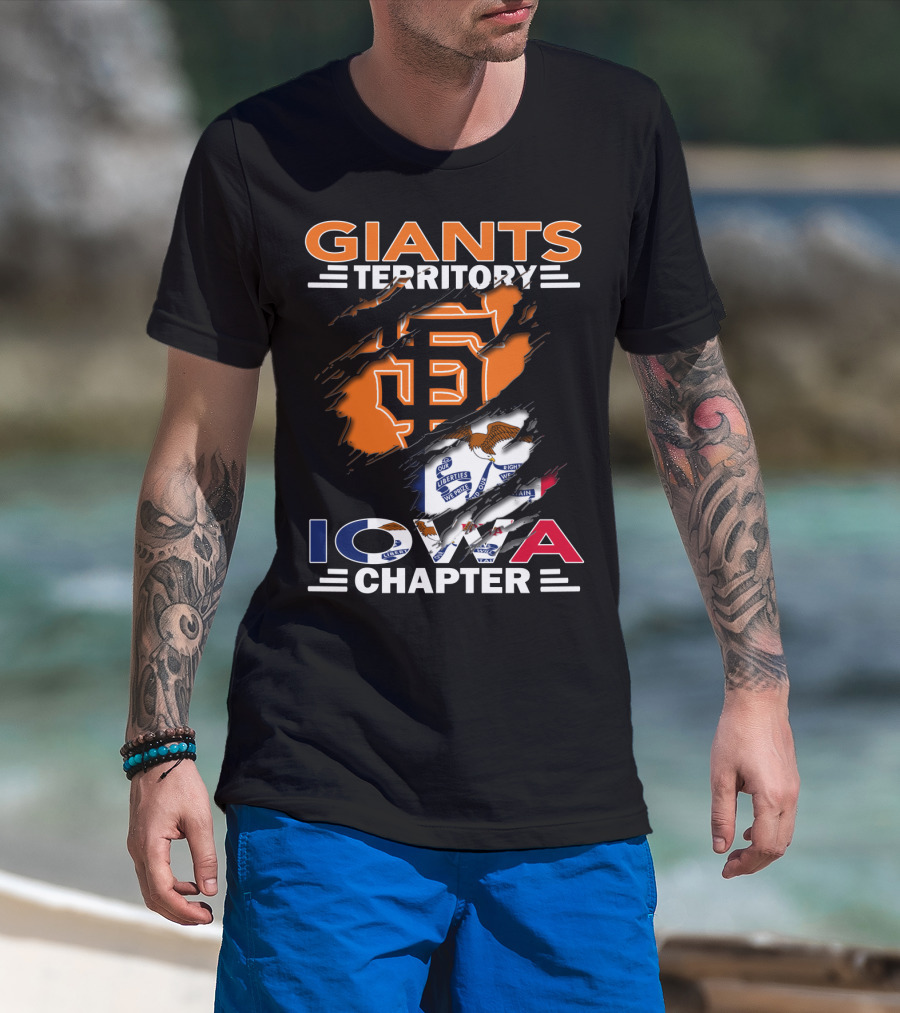 Giants Territory Iowa Chapter San Francisco Giants Fan Group Baseball Community T-Shirt