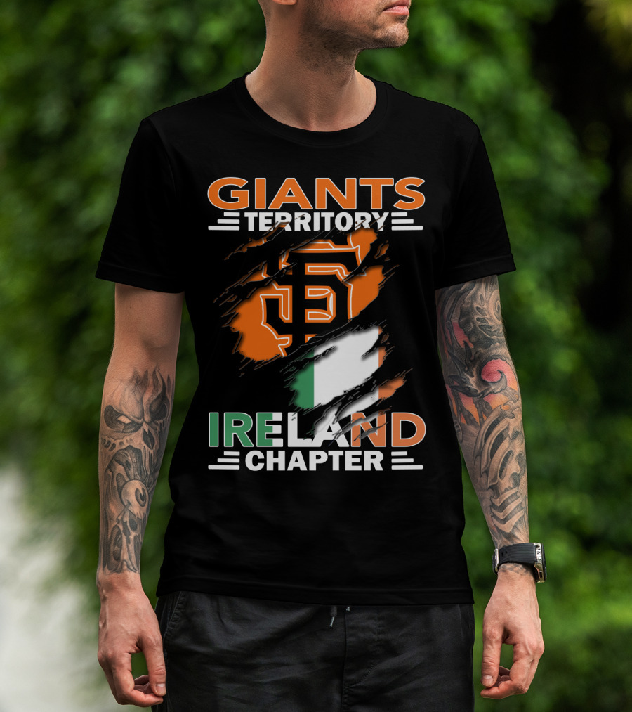 Giants Territory Ireland Chapter Sf Giants Irish Flag T-Shirt