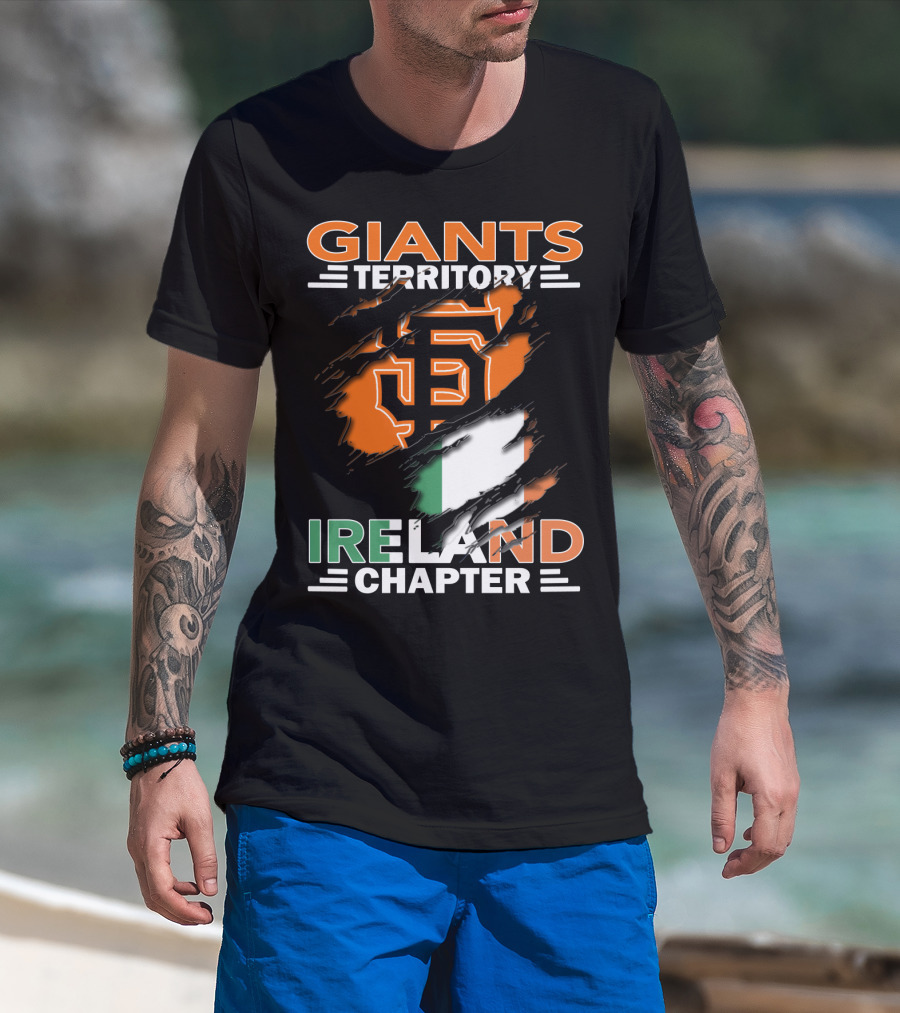 Giants Territory Ireland Chapter Sf Giants Irish Flag T-Shirt