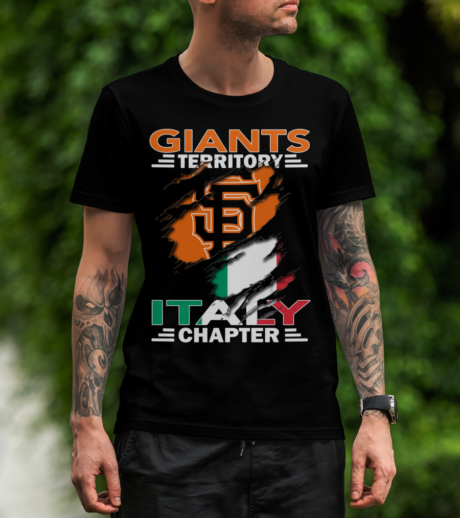 Giants Territory Sf Logo Italy Chapter T-Shirt
