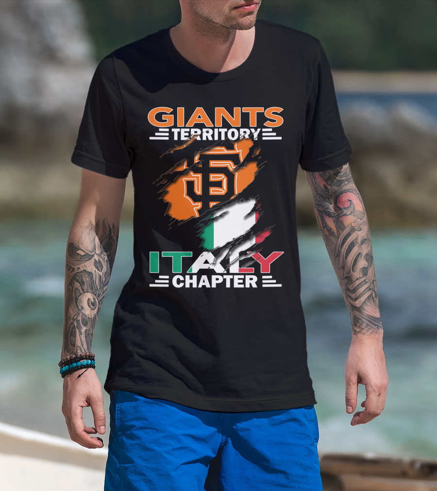 Giants Territory Sf Logo Italy Chapter T-Shirt