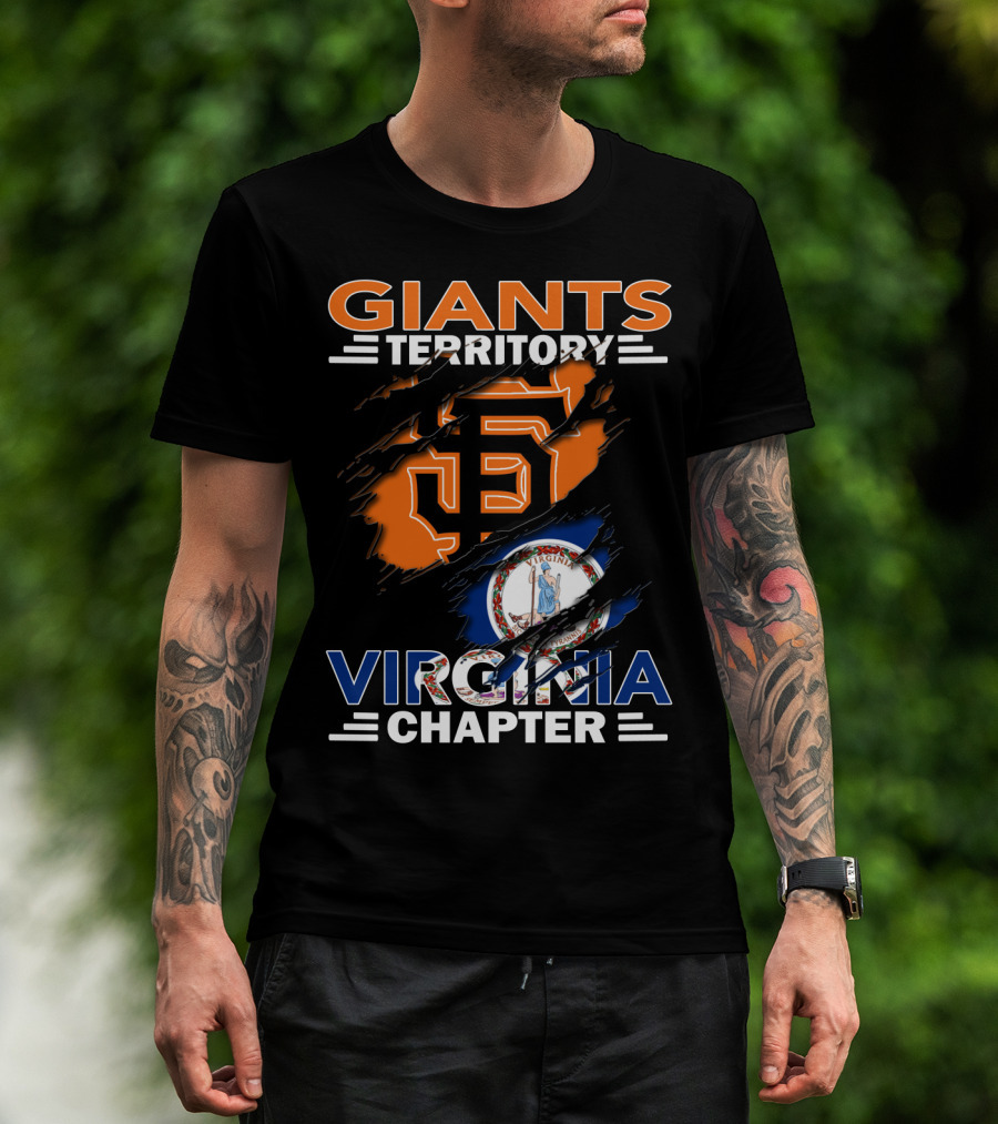 Giants Territory Virginia Chapter Sf Logo Fan T-Shirt
