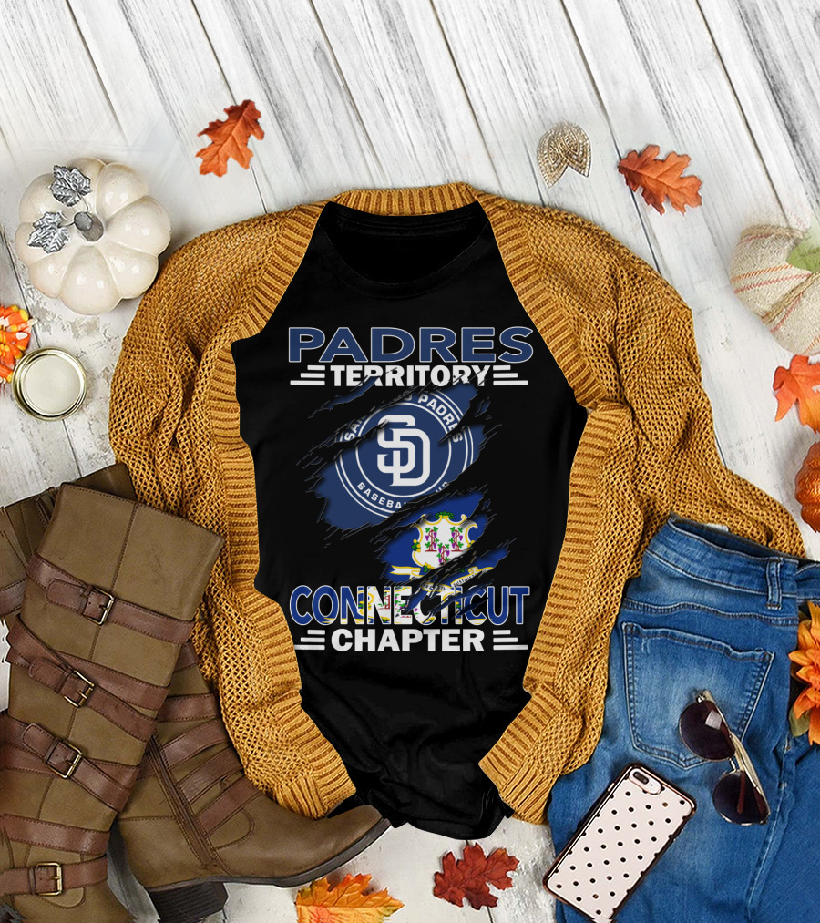 Padres Territory San Diego Baseball Connecticut Chapter T-Shirt
