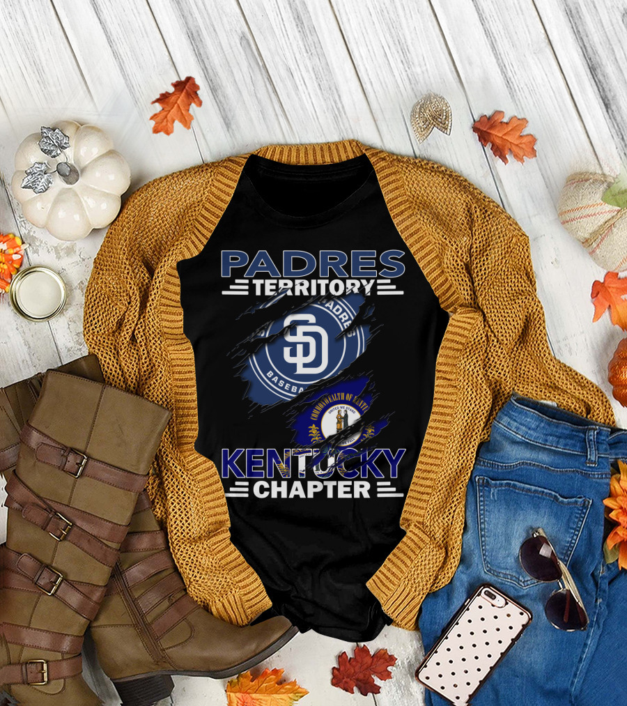 Padres Territory Commonwealth of Kentucky Chapter Baseball T-Shirt