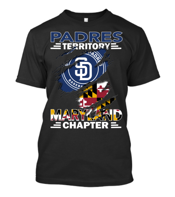 Padres Territory Maryland Chapter San Diego Baseball Fans 텐 T-Shirt