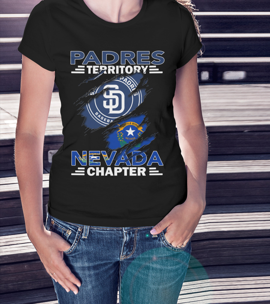 San Diego Padres Territory Nevada Chapter Battle Born T-Shirt