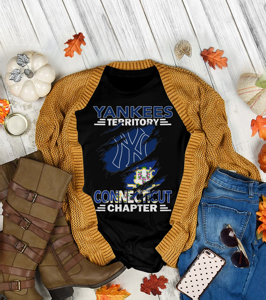 Yankees Territory Connecticut Chapter NY Logo State Pride T-Shirt