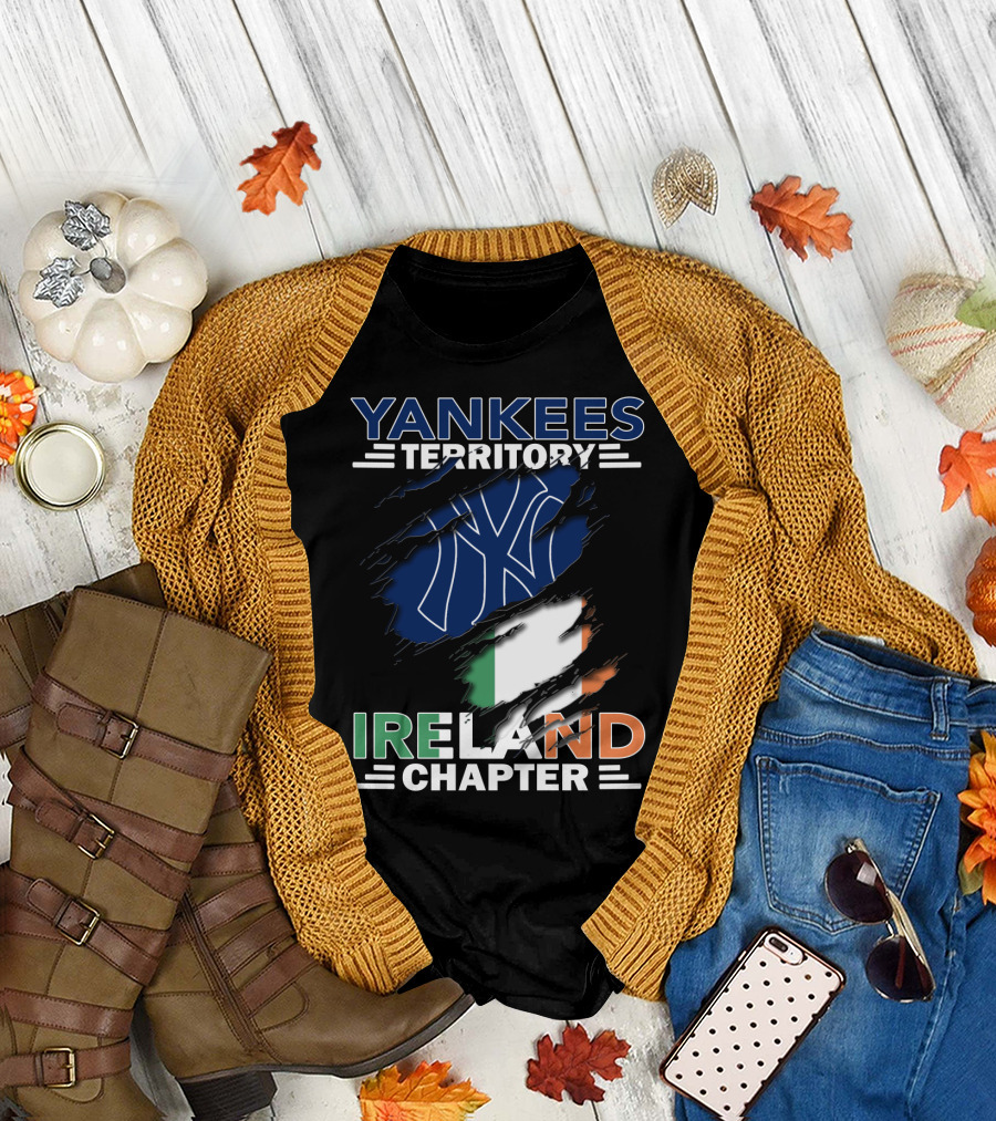 YANKEES TERRITORY IRELAND CHAPTER WITH FLAG AND ICONIC T-Shirt
