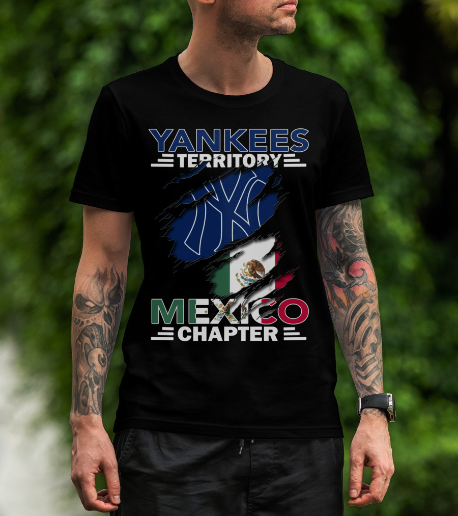 Yankees Territory Mexico Chapter Flag T-Shirt