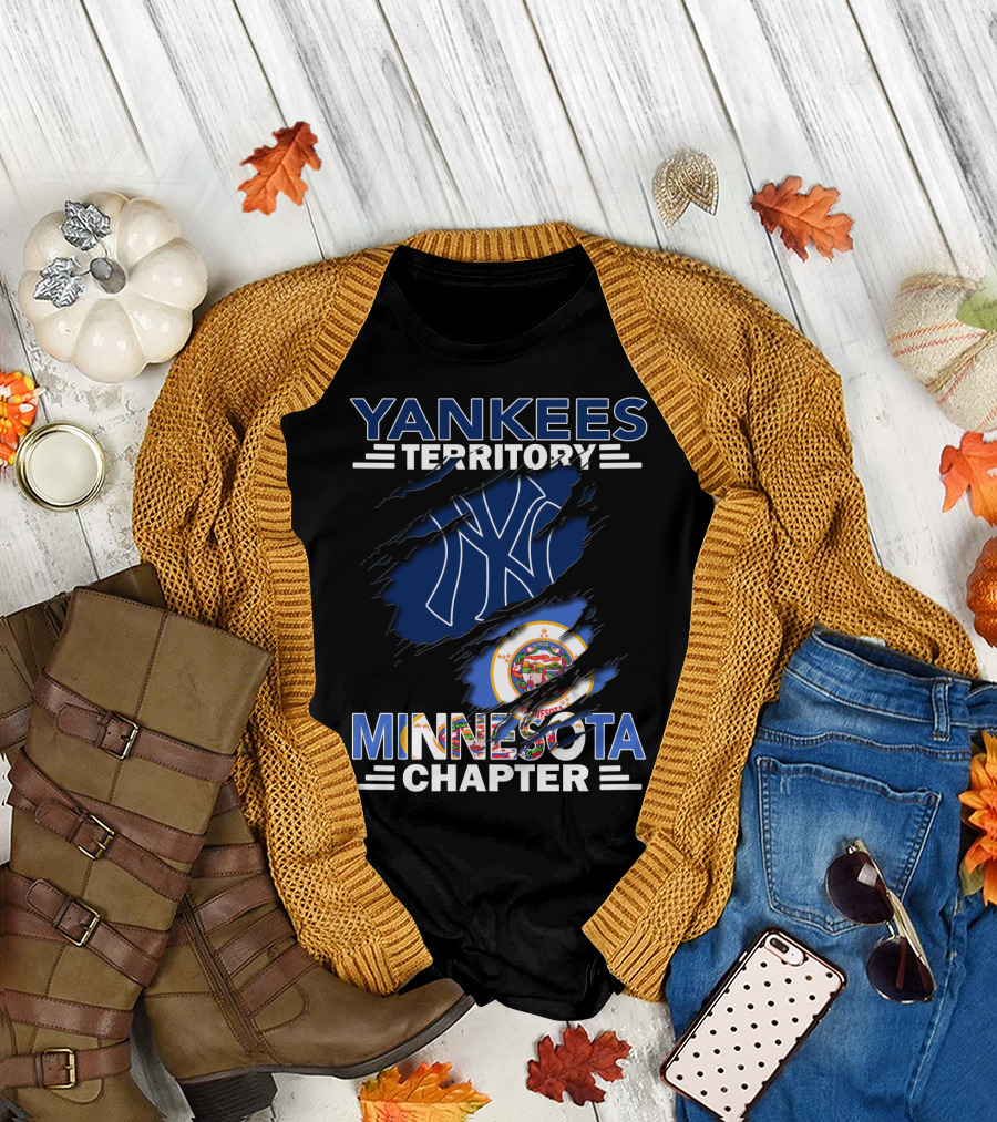 YANKEES TERRITORY MINNESOTA CHAPTER NY LOGO STATE SEAL T-Shirt