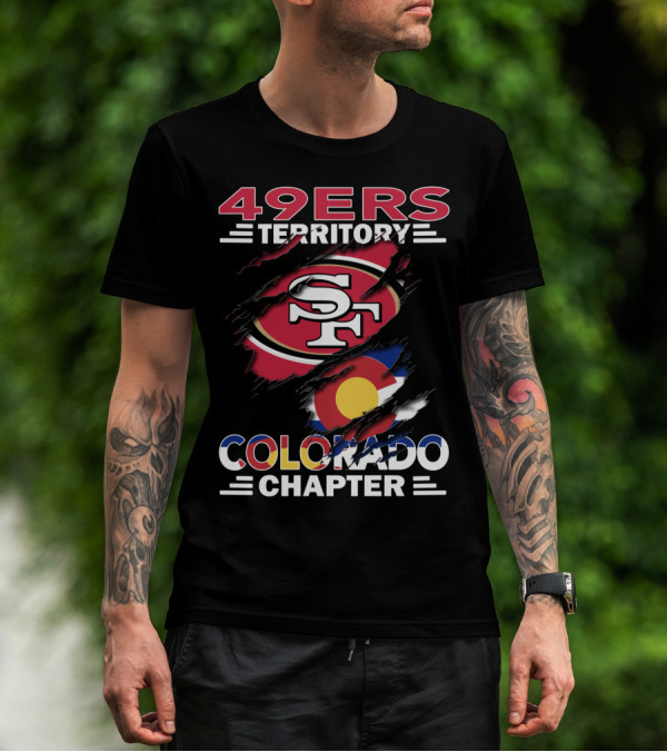 49ers Territory SF Logo Colorado Flag Chapter T-Shirt